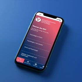 Webseite des BDP dargestellt auf einem Smartphone