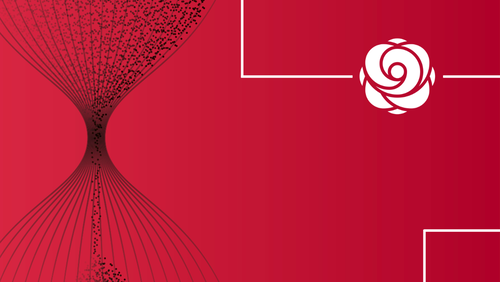 Rosengarten Rosengartengrafik Logo und Sanduhr
